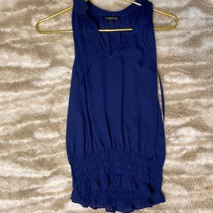 Express Navy Sleeveless Blouse